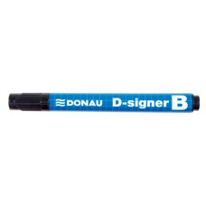 Táblamarker, 2-4 mm, kúpos, DONAU "D-signer B"", fekete