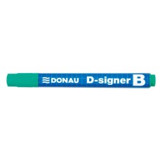 Táblamarker, 2-4 mm, kúpos, DONAU "D-signer B", zöld