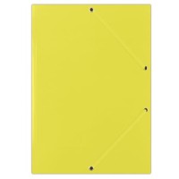 Gumis mappa, karton, A4, DONAU "Standard", citromsárga