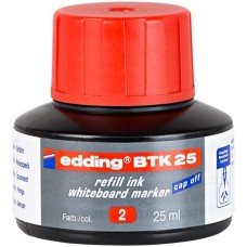 Utántöltő tábla- és flipchart markerhez, EDDING "BTK 25", piros