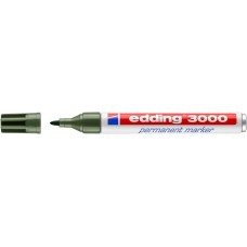 Alkoholos marker, 1,5-3 mm, kúpos, EDDING "3000", olívazöld