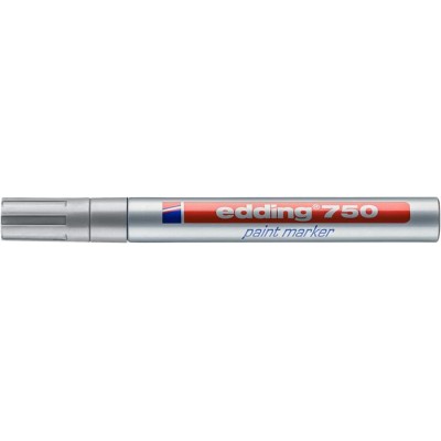 Lakkmarker, 2-4 mm, EDDING "750", ezüst