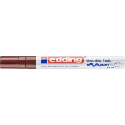 Lakkmarker, 2-4 mm, EDDING "750", barna