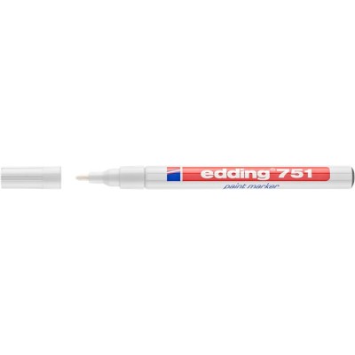 Lakkmarker, 1-2 mm, EDDING "751", fehér