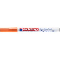 Lakkmarker, 1-2 mm, EDDING "751", narancssárga