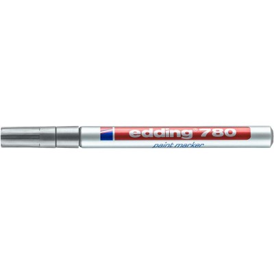 Lakkmarker, 0,8 mm, EDDING "780", ezüst