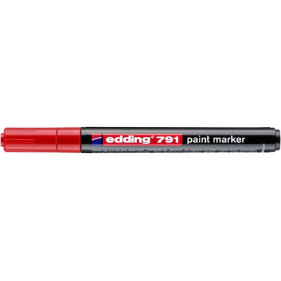 Lakkmarker, 1-2 mm, EDDING "791", piros