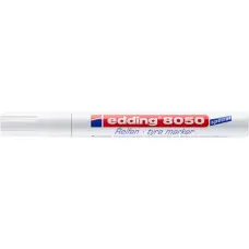Gumijelölő marker, 2-4 mm, kúpos, EDDING "8050", fehér