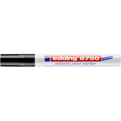 Lakkmarker, 2-4 mm, EDDING, "8750", fekete