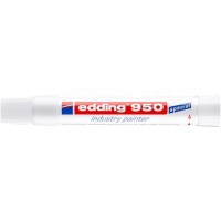 Jelölő marker, 10 mm, kúpos, EDDING "950", fehér