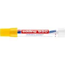Jelölő marker, 10 mm, kúpos, EDDING "950", sárga