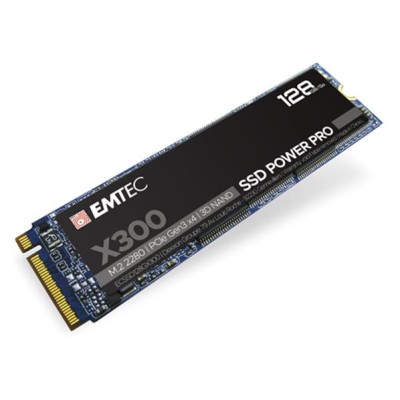 SSD (belső memória), 128GB, M2 NVMe, 1500/500 MB/s, EMTEC "X300"