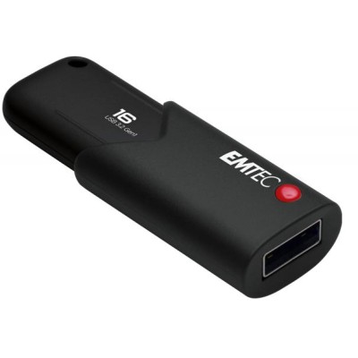 Pendrive, 16GB, USB 3.2, titkosított, EMTEC "B120 Click Secure"