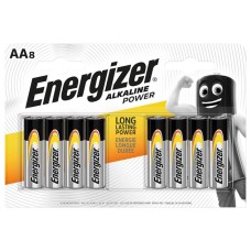 Elem, AA ceruza, 8 db, ENERGIZER "Alkaline Power"