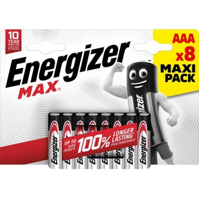 Elem, AAA mikro, 8 db, ENERGIZER "Max"