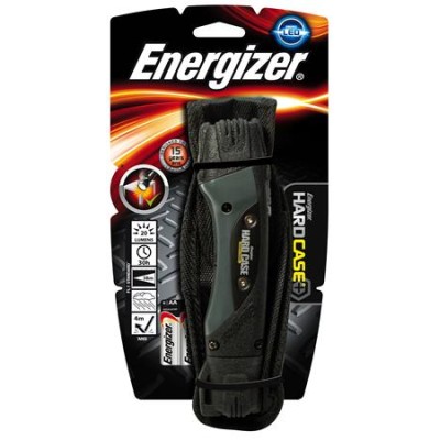 Elemlámpa, LED, 2xAA, strapabíró, ENERGIZER "Hardcase Pro", szürke-fekete