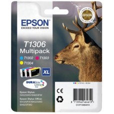 T13064010 Tintapatron multipack Stylus 525WD nyomtatóhoz, EPSON, c+m+y, 30,3ml