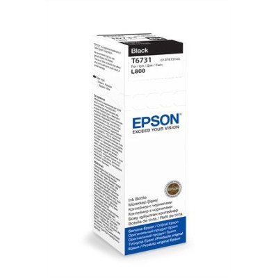 T67314A10 Tinta L800 nyomtatóhoz, EPSON, fekete, 70ml