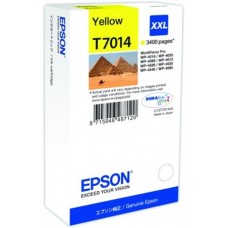 T70144010 Tintapatron Workforce Pro 4000, 4500 sorozat nyomtatókhoz, EPSON, sárga, 34,2 ml