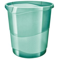 Papírkosár, 14 liter, ESSELTE "Colour`Breeze", áttetsző zöld