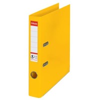 Iratrendező, 50 mm, A4, PP, élvédő sínnel, ESSELTE "Standard", sárga