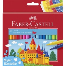 Filctoll készlet, FABER-CASTELL, 36 különböző szín "Castle"