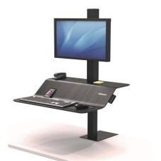 Ülő/álló munkaállomás, FELLOWES, "Lotus™ VE", egy monitorhoz