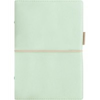 Kalendárium, gyűrűs, betétlapokkal, personal méret, FILOFAX, "Domino" Soft", pasztellzöld