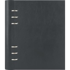 Tervező, naptár és füzet betéttel, A5, FILOFAX "Clipbook Classic", fekete