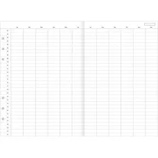 Kalendárium betét, éves tervező, bianco, A5, FILOFAX "Clipbook"