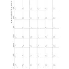 Kalendárium betét, havi tervező, bianco, A5, FILOFAX "Clipbook"
