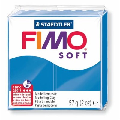 Gyurma, 57 g, égethető, FIMO "Soft", óceán kék