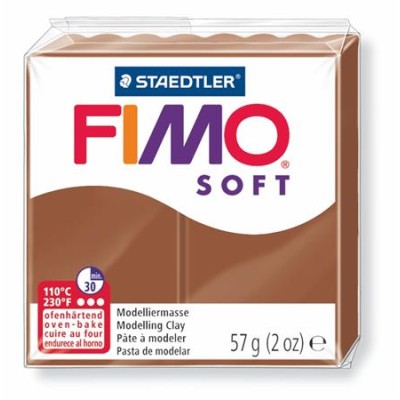 Gyurma, 57 g, égethető, FIMO "Soft", karamell