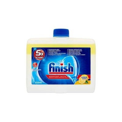 Mosogatógép tisztító, 250 ml, FINISH, citrom