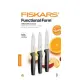 Késkészlet, általános, 11 cm, FISKARS "Functional Form" fekete