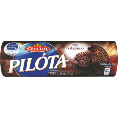 Keksz, 180 g, GYŐRI "Pilóta Tripla", kakaós