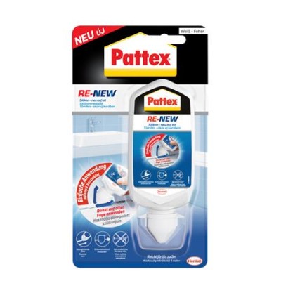 Szilikon felújító, 80 ml, HENKEL "Pattex Re-New", fehér