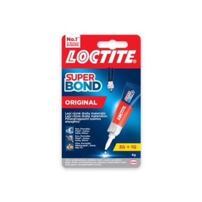 Pillanatragasztó, 4 g, HENKEL "Loctite Super Bond Original"