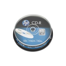 CD-R lemez, 700MB, 52x, 10 db, hengeren, HP