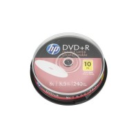 DVD+R lemez, nyomtatható, kétrétegű, 8,5GB, 8x, 10 db, hengeren, HP