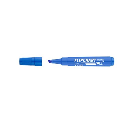 Flipchart marker, 1-4 mm, vágott, ICO "Artip 12 XXL", kék