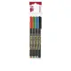 Alkoholos marker készlet, CD/DVD, 0,5 mm, ICO, 4 különböző szín