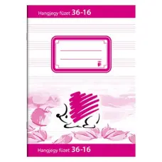 Füzet, tűzött, A5, hangjegy, 16 lap, ICO "Süni"