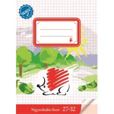 Füzet, tűzött, A5, kockás, 32 lap, ICO "Süni Sulikész"