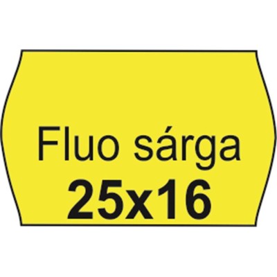 Árazószalag, 25x16 FLUO citrom