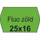 Árazószalag, 25x16 FLUO zöld