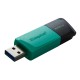 Pendrive, 256GB, USB 3.2, KINGSTON "Exodia M", fekete-türkiz