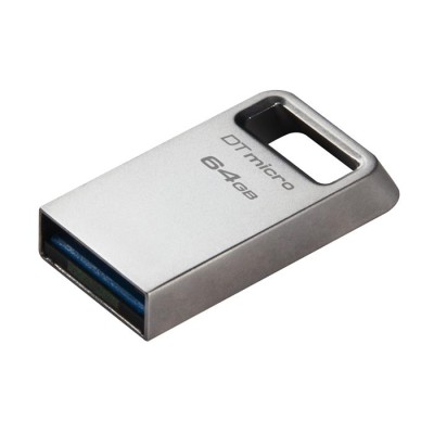 Pendrive, 64GB, USB 3.2, 200MB, fém, KINGSTON "DT Micro Gen2"
