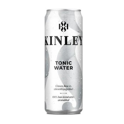 Üdítőital, szénsavas, 0,25 l, dobozos, KINLEY, tonic-citromfű