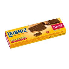 Keksz, 125g, LEIBNIZ "Choco", étcsokoládés